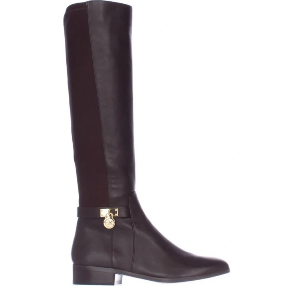 MICHAEL Michael Kors Hamilton Tall Riding Boots -‎ Dark Chocolate Size 5.5